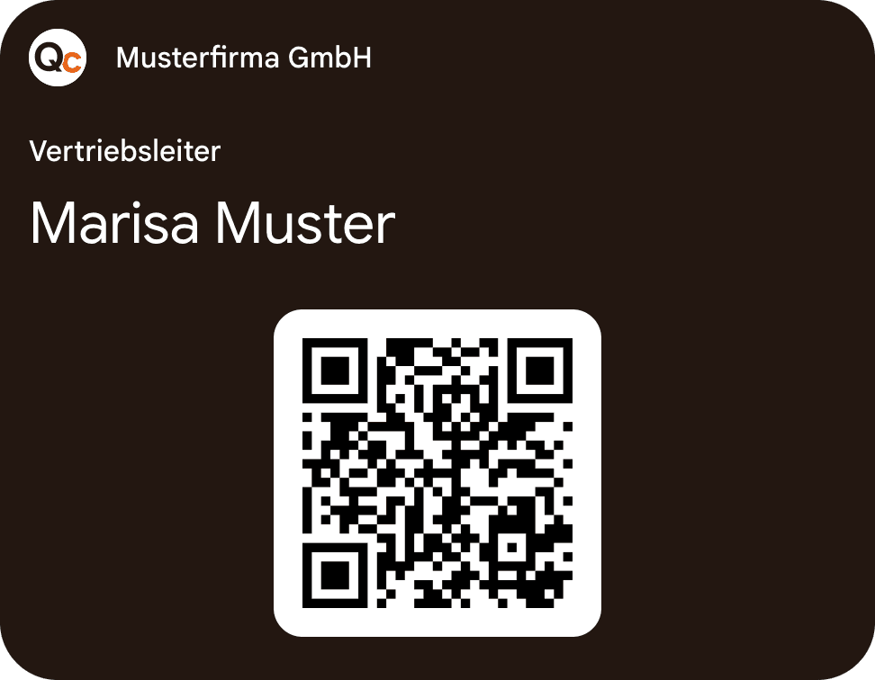 Google-Wallet-Visitenkarte von Marisa Muster